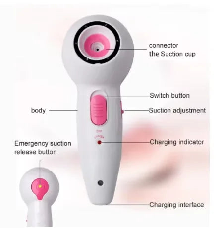 Portable Electric Breast Enlargement Device Vacuum Pump Cup Breast Massager Enhancing Cupping Machine Nipple Enlarge Instrument