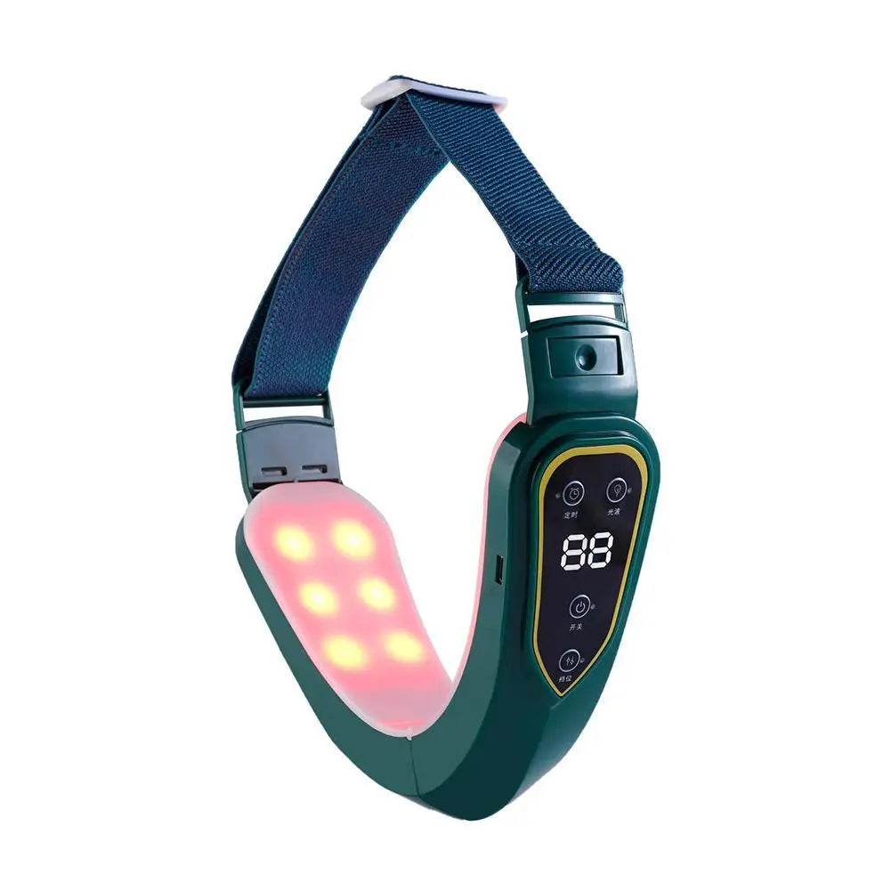 KKS Beauti Product Facial Lift Device Double Chin V Face Shaped Cheek Lift LED Photon Therapy Facial Slimming Vibration Massager