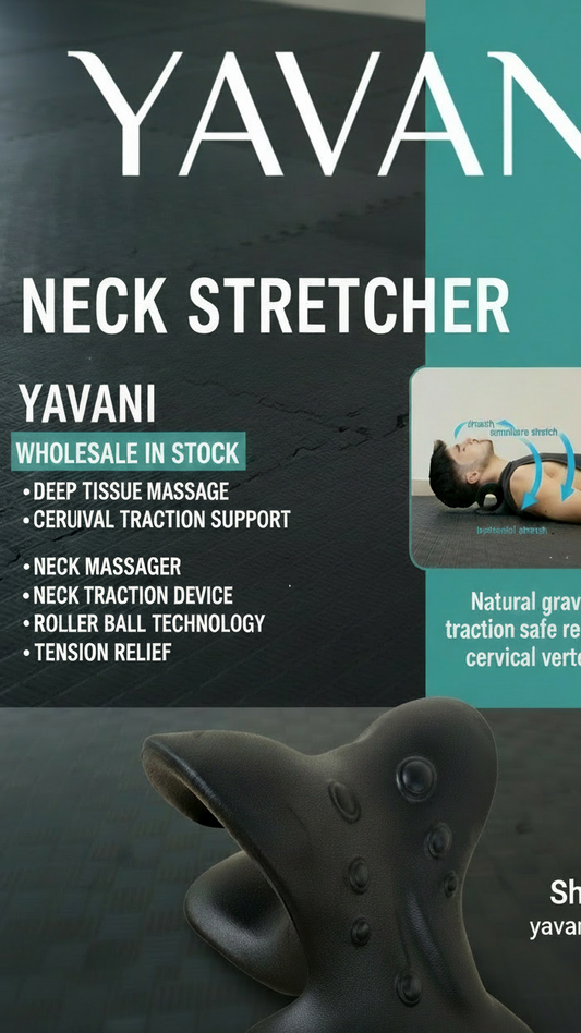 Yavani Neck Stretcher Massage Roller Ballge Roller Neck Massage Neck Traction Device