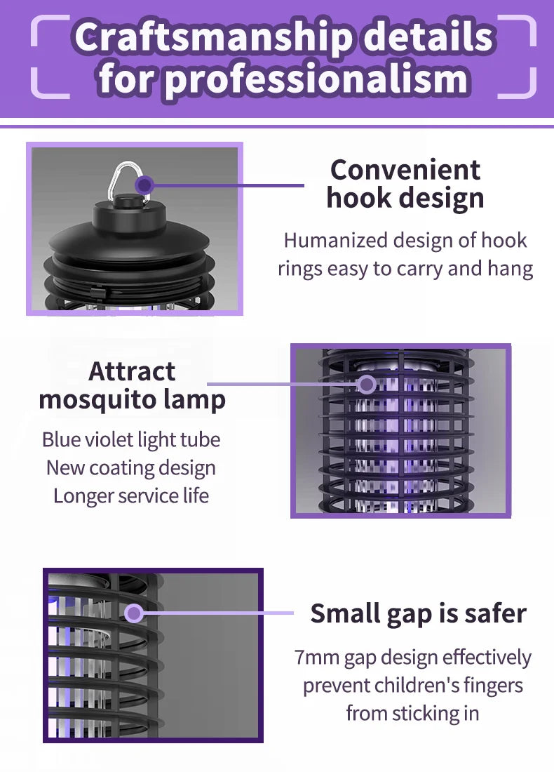 Yavani.OEM High Effective Quality Guarantee Electric Mosquito Trap Uv Anti Insect Moth Fly Mosquito Killer Lamp Bug Zapper