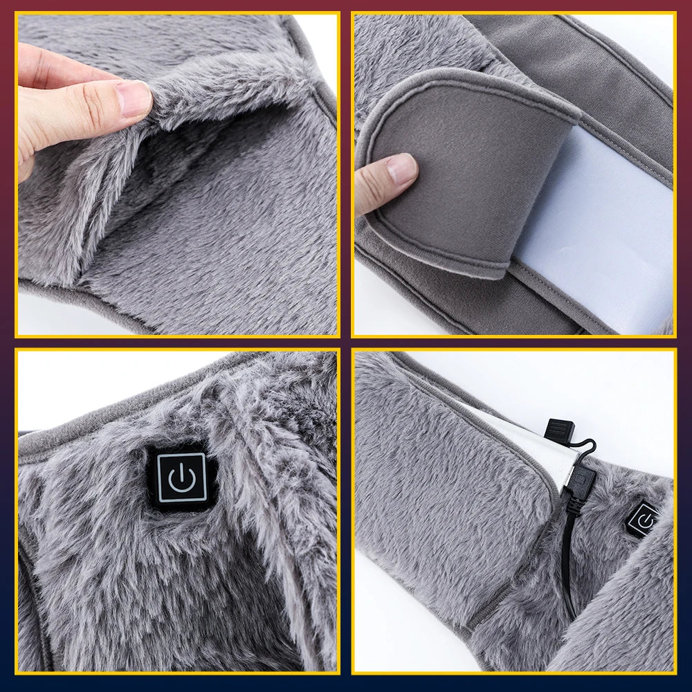 New Design 3 Levels Women Menstrual Relief Pain Uterus Hand Warmer Back Waist Electric Heating Abdominal Warm Belt