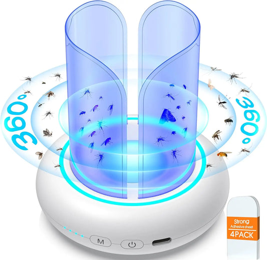 Yavani OEM  360degree High Effective 2000mah Rechargeable Indoor & Outdoor potable Fly Sticky Insects Trap