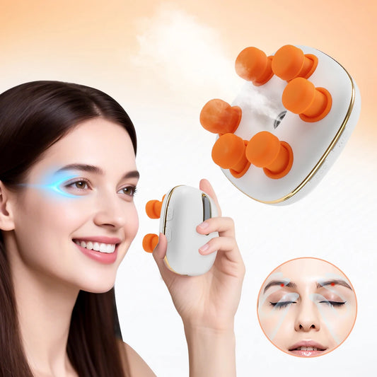 Portable Eye Massager with Vibration Eye Steamer Relieve Fatigue Dry Eyes Moisturizing Device Facial Mist Nano Sprayer