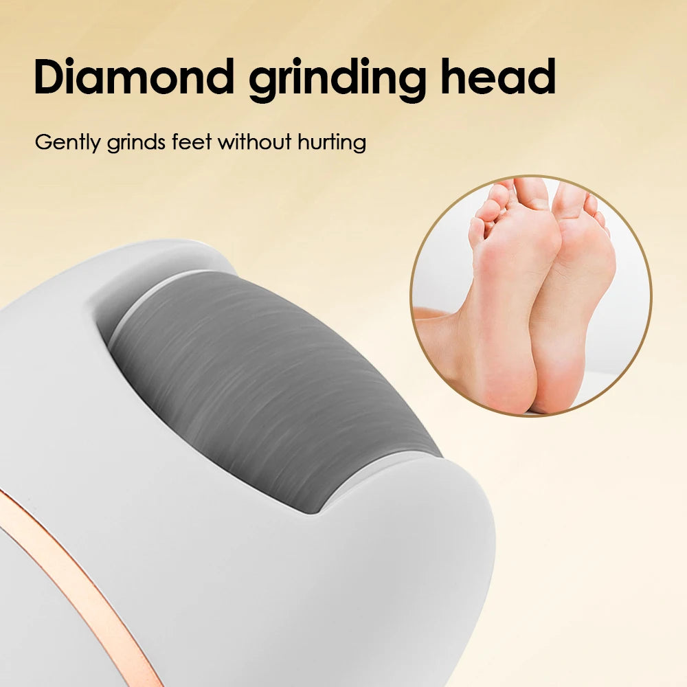 USB Rechargeable Pedicure Tools Electric Foot File Battery Powered Callus Remover for Dead Skin Scrubber