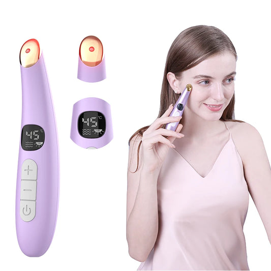 Yavani Intelligent Eye Massager Wand for Wrinkle Removal and Dark Circles Reduction with Vibration and Screen Features
