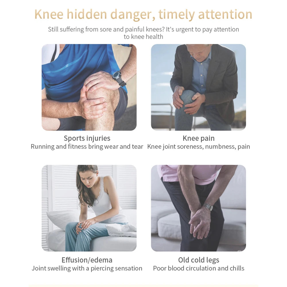 New Arrival Smart Timing LCD Display Screen Joint Pain Relief Knee Massager for Arthritis Pain Relief