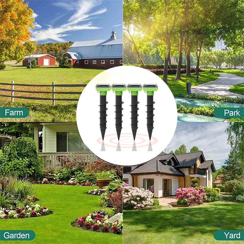 Yavani OEM Latest Pest Control Garden Mole Snake Repeller Repellent Deters Dog Cat Mice Rodent Mouse Solar Snake Mole Repeller