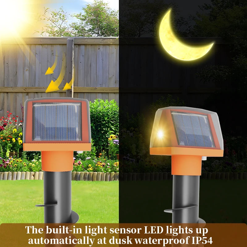 Yavani New Arrival Double-sided Solar Panel Snake Mole Deterrent Groundhog Gopher Mouse Repeller Solar Snake Repeller