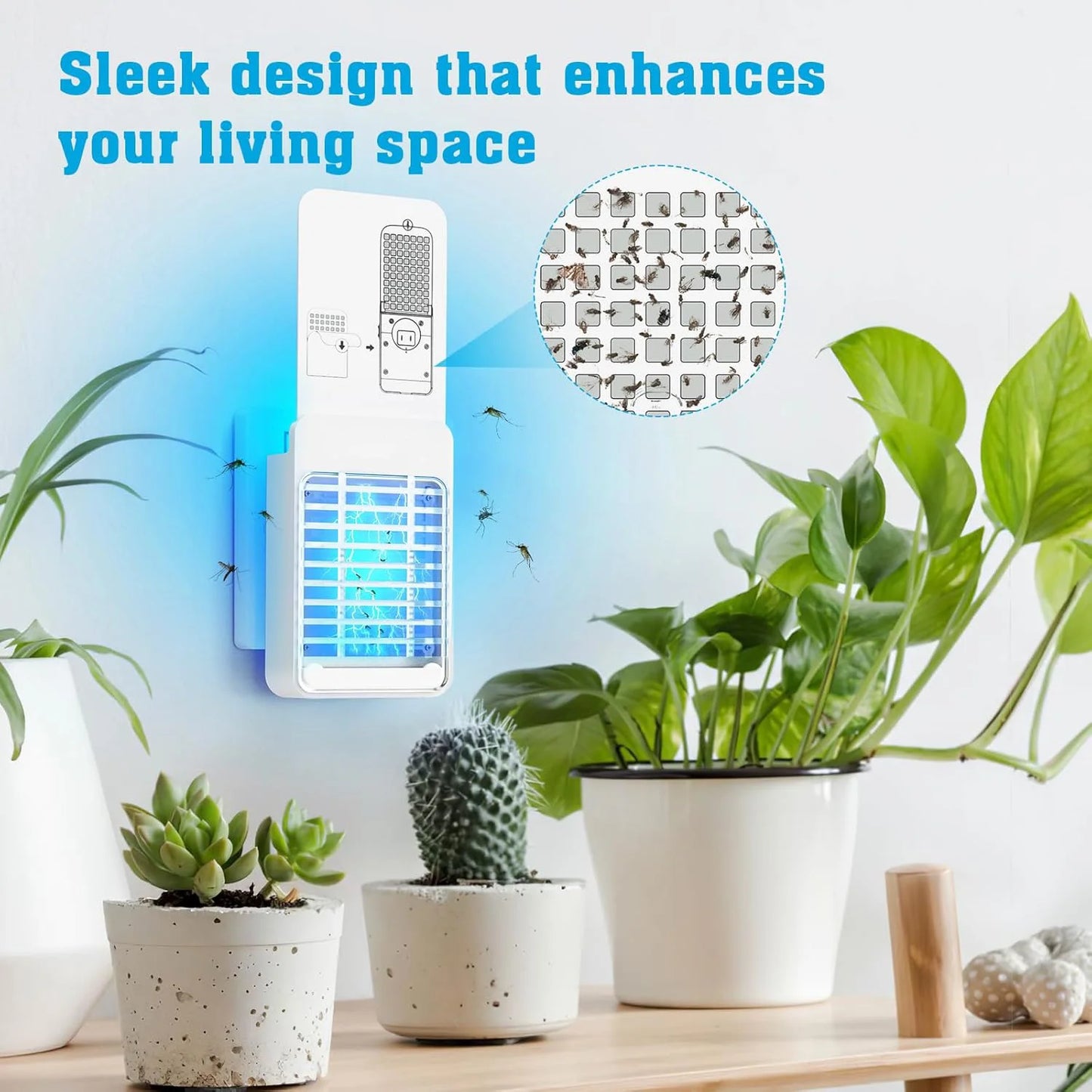 Yavani OEM UV Light Flying Insect Trap Non-Toxic Effective Luxury Fly Catcher for Mosquitoes Gnat Moths Indoor Use for Farms