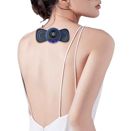 Wireless Ems Pain Relief Heating Pad Sticker Muscle Stimulator Electric Neck Back Massager Mini Massage Stick
