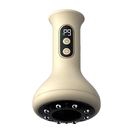 Portable Rechargeable Gua Sha Massage Device Electric Vacuum Cupping Body Scraping for Fat Burning & Anti-Cellulite Treatment