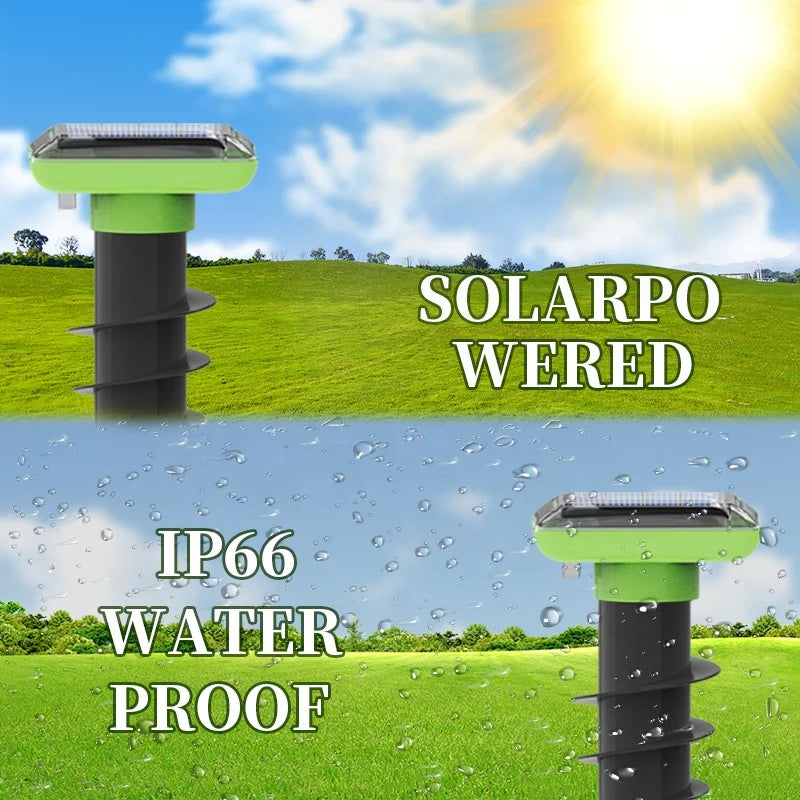 Yavani OEM Latest Pest Control Garden Mole Snake Repeller Repellent Deters Dog Cat Mice Rodent Mouse Solar Snake Mole Repeller