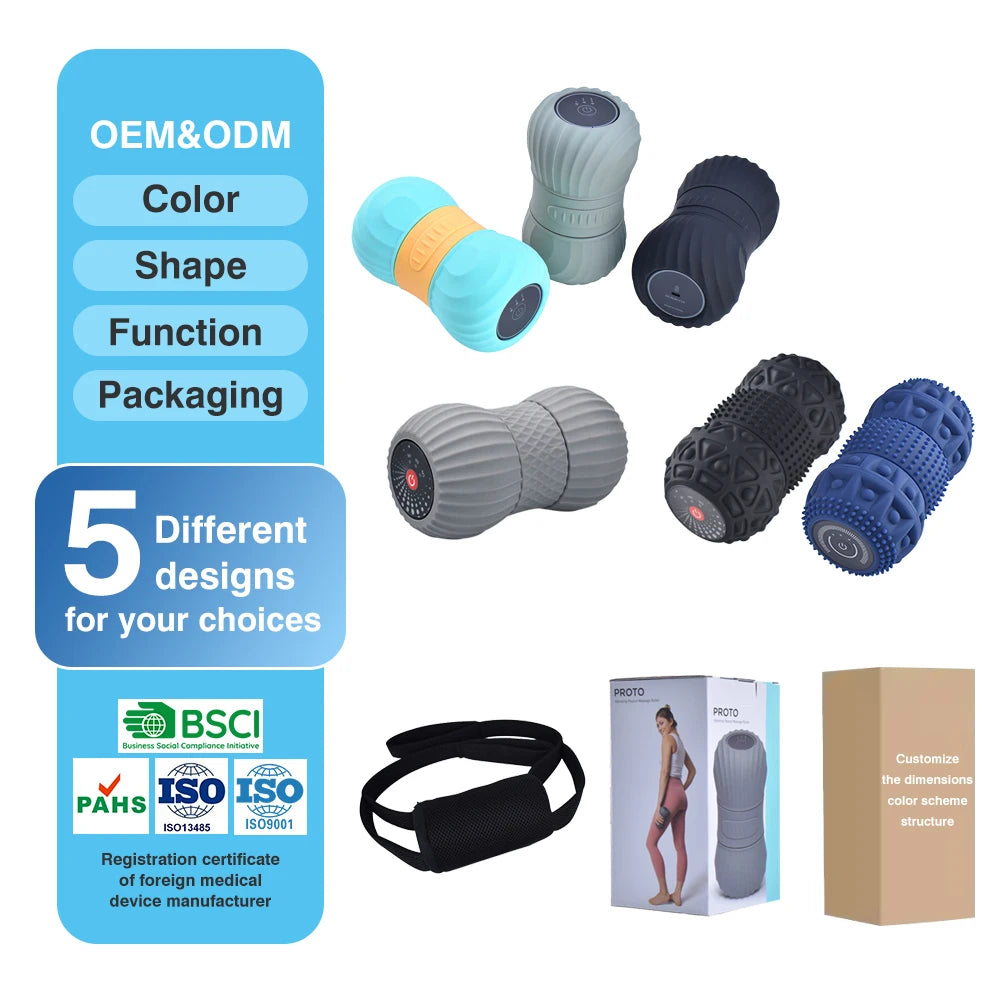 Palla Da Massaggio  Massage  Rechargeable Body Relax Electric Peanut Vibrating Massage Ball Roller