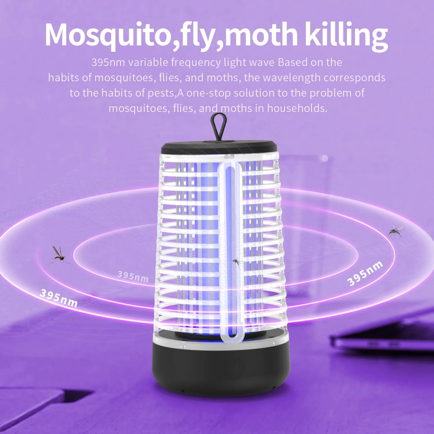 Yavani High Effective Bug Zapper High Voltage Eco Friendly Trap Electronic Electric Mosquito Killer Lamp with Uv Led