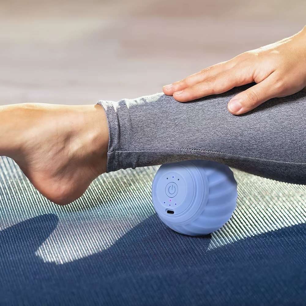 Yavani Electric Yoga Fascia Massage Ball Fitness Massage Ball for Muscle Pain Relief