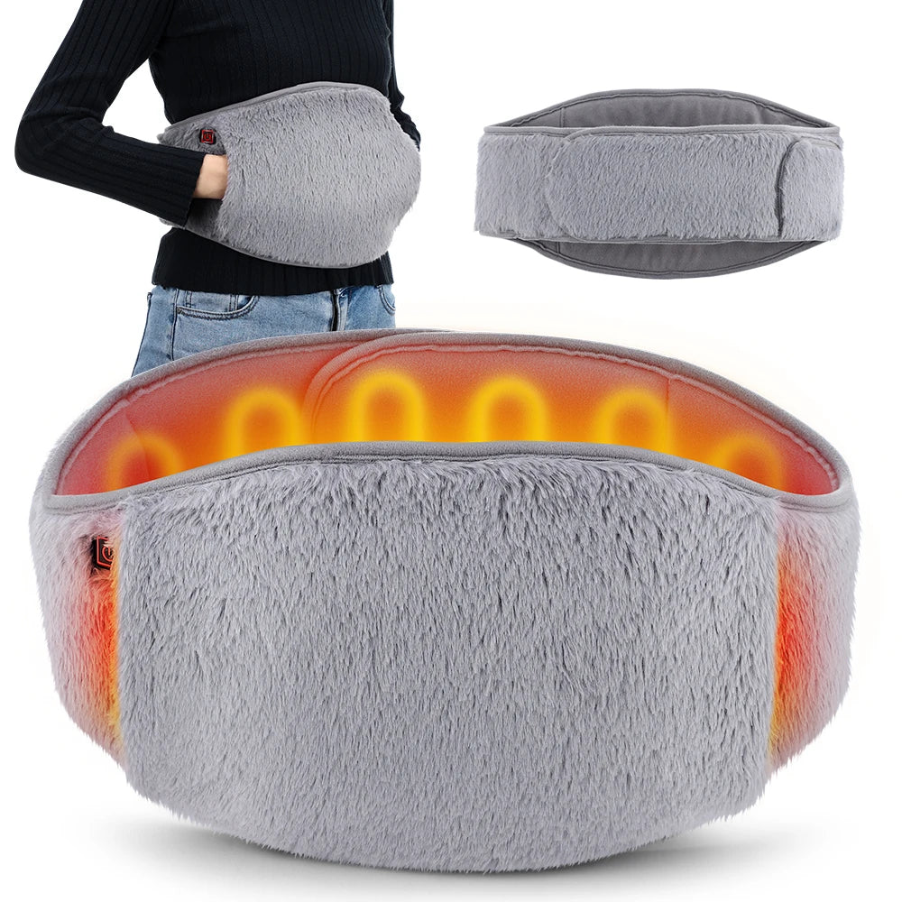 New Design 3 Levels Women Menstrual Relief Pain Uterus Hand Warmer Back Waist Electric Heating Abdominal Warm Belt
