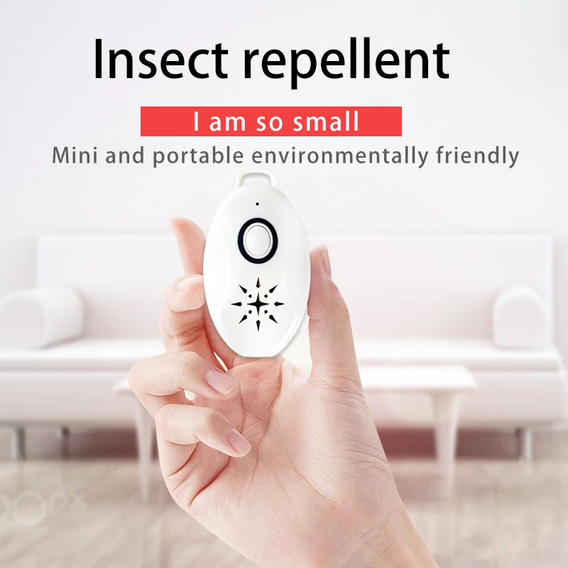 Yavani Portable Battery Operated Usb Charged Mosquito Repellant Device Electric Mosquito Repellent with Hook MOSQUITOES Rechargeable